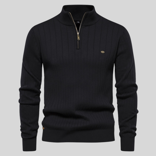 Louie | Men's Quarter Zip Long Sleeve Sweater