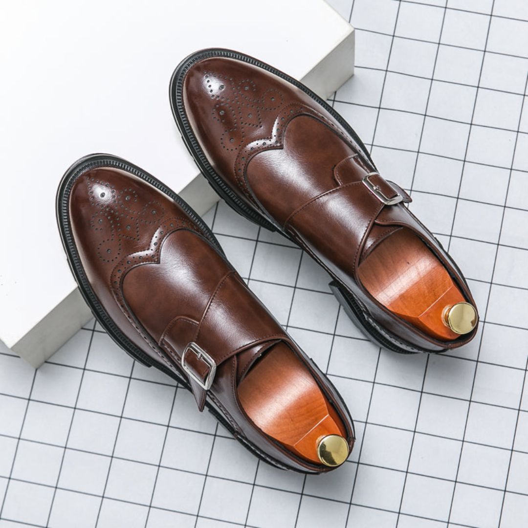 Joseph | Men's Monk Strap Wingtip Dress Shoes